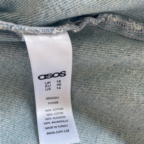 ASOS Denim Lightwash Top US Size 14/ UK 18 NWT - Picture 11 of 13